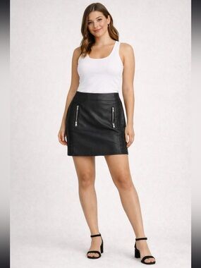 Pleather Mini Skirt Express